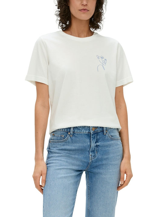 S.Oliver Damen T-shirt White