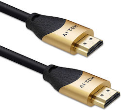 Qoltec 50354 HDMI 2.1 HDMI male - HDMI male 1m Μαύρο
