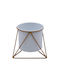 Uncle George Planter Metal White with Stand 12.5x12.5x11cm.