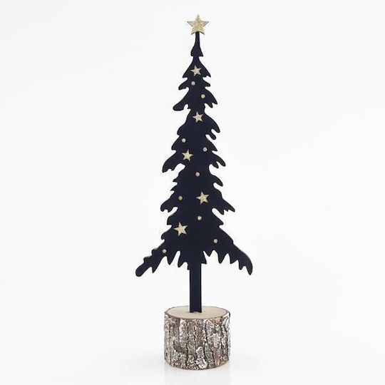 Christmas Decorative Wood Tree 36cm Green