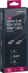 Clicktronic 70703 HDMI 2.0 HDMI male - HDMI male 1.5m Μαύρο Clicktronic 70703 HDMI 2.0 HDMI male - HDMI male 1.5m Μαύρο