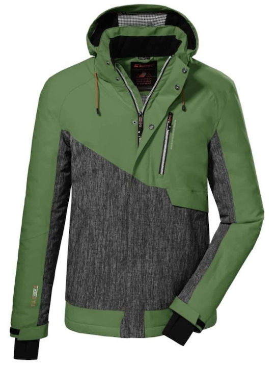 Ski Snowboard Jacket Men's Ksw 42 Killtec Green-Grey