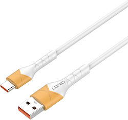 Ldnio Regular USB 2.0 σε micro USB 2m Λευκό