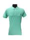 Men's Polo Shirt Franco Black Piqué Monochrome Mint