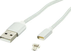 Blow 66-106 Regular USB 2.0 σε micro USB 1m Λευκό