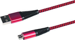 2GO 795945 Regular USB 2.0 σε micro USB 1m Κόκκινο