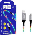 Vega LED USB 2.0 auf Micro-USB-Kabel Silber 1m (29971) 1Stück