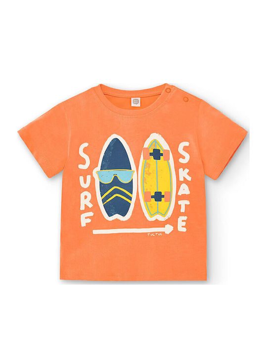 Kinderhemd Kurzarm orange