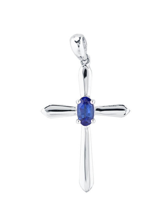 Savvidis White Gold Cross 18K with Chain