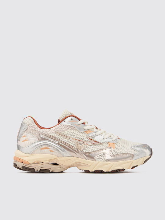 Mizuno Wave Rider 10 Damen Sportschuhe Laufen Beige