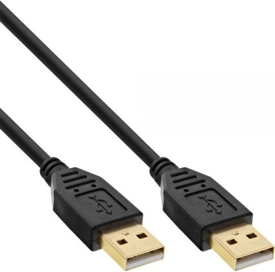 InLine USB 2.0 Cable USB-A male - USB-A male Μαύρο 5m 34350S