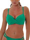 Bluepoint Triangle Bikini Top with Adjustable Straps Green