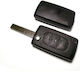Foldable Car Key Shell with Blade with 3 Buttons for Citroen / Peugeot