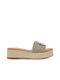 Exe Women's Flat Sandals Flatforms in Beige Color