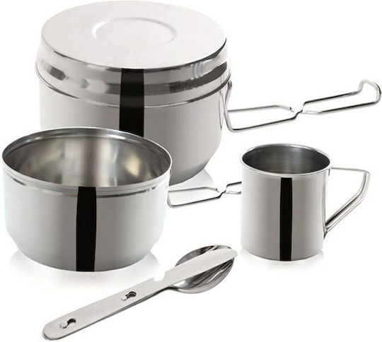 Orion Vas pentru Camping 0.3lt 7buc Set recipiente pentru mâncare din oțel inoxidabil