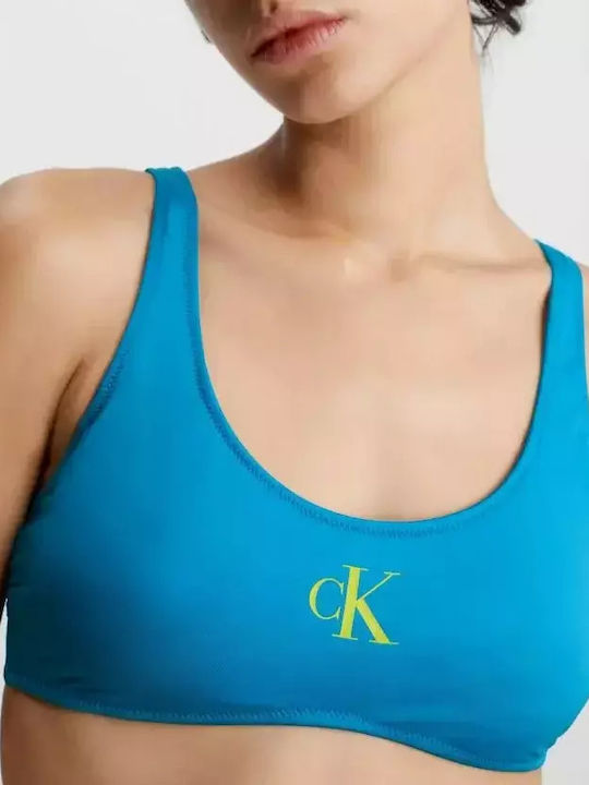 Sports Bra Bikini Top Turquoise