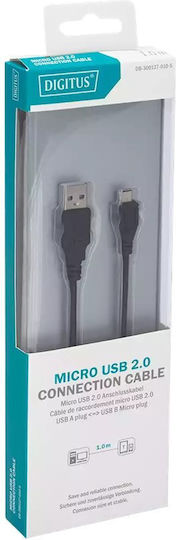 Digitus USB 2.0 Cable USB-A male - micro USB-A male Μαύρο 1m DB-300127-010-S