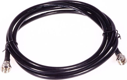 Libox Antenna Cable Coax female - Coax female Black 1.8m (KAB-POŁ-0056) 1pcs