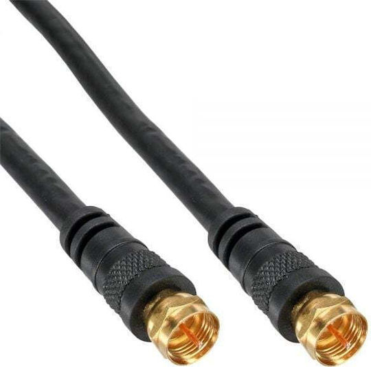 InLine Καλώδιο Κεραίας Coax male - Coax male Μαύρο 5m (69305P) 1τμχ
