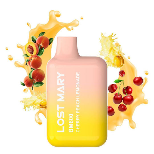 Lost Mary Ηλεκτρονικό Τσιγάρο μιας Χρήσης Cherry Peach Lemonade 2ml 20mg Πορτοκαλί