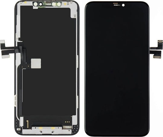 O ecran OLED Hard Oled cu Mecanism Tactil pentru iPhone 11 Pro Max (Negru)