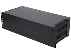 19" 3u 431x203x129mm Black Rack Box