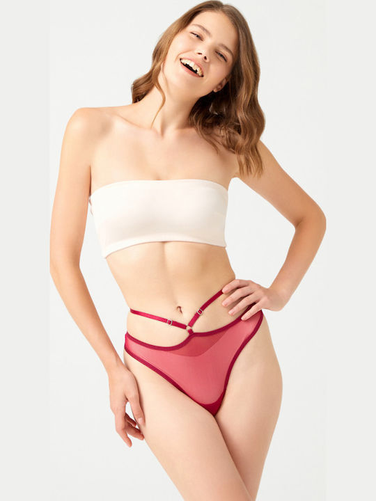 CottonHill Damen Zeichenfolge Burgundisch