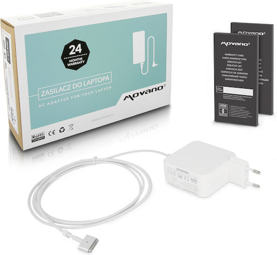 Movano Зарядно за лаптоп 45W 14.85V 3.05Спецификация за Apple