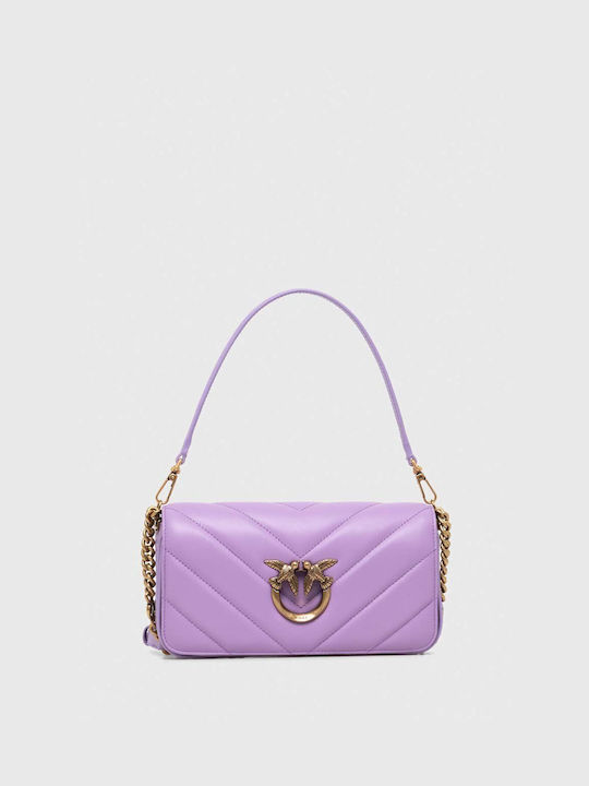 Pinko Leather Handbag Color Purple 100068.a136