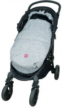 Bebefolie All Seasons Kinderwagen Fußsack Grau 96x48cm
