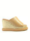 Leather Mules Platforms Paloma Barcelo Gila 241514 Tan