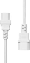 ProXtend IEC C13 - IEC C14 Cablu 5m Alb (PC-C13C14-005W) ProXtend IEC C13 - IEC C14 Cablu 5m Alb (PC-C13C14-005W)