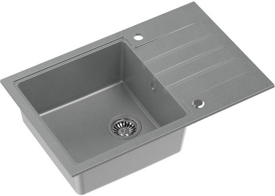 Quadron Drop-In Chiuvetă din Granit Sintetic L78xW50cm Gri