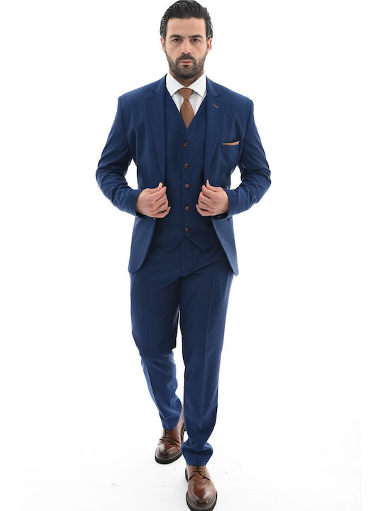 Mezzo Uomo Men's Suit with Vest RWA
