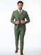 Herrenanzug mit Weste Green