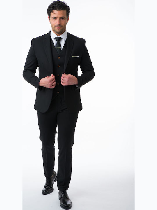 Mezzo Uomo Мъжки Костюм С гиле Black