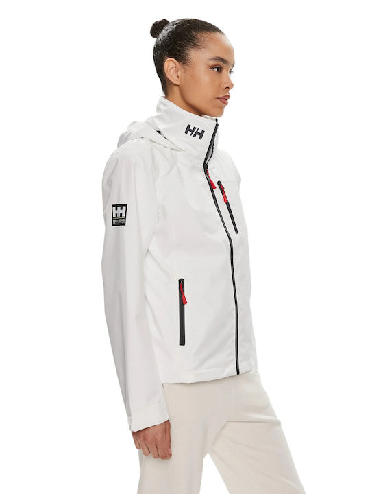 Helly Hansen Women's Short Lifestyle Jacket for Winter with Hood White