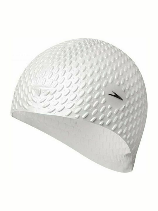 Speedo Bubble Cap Adults Swimming Cap White