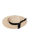 Achilleas Accessories Γυναικείο Ψάθινο Καπέλο Μπεζ