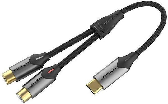 Vention Καλώδιο USB-C female - 2 x RCA female 1.5m BGVHG 1τμχ