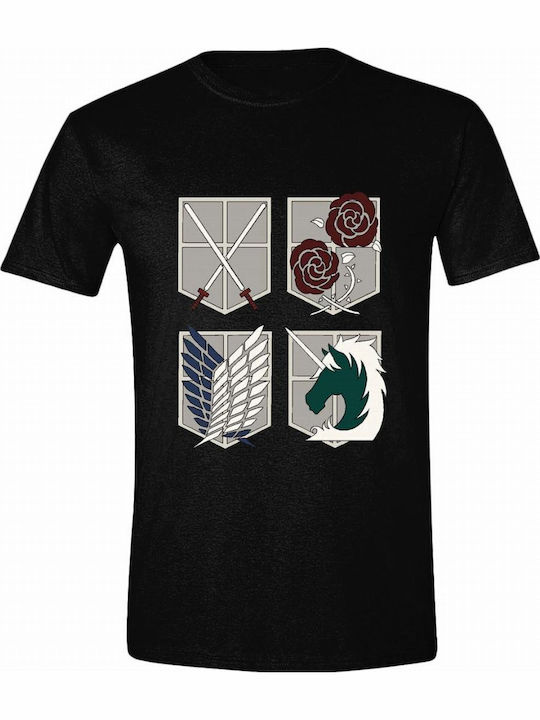 Attack on Titan Logo Unisex Black T-shirt