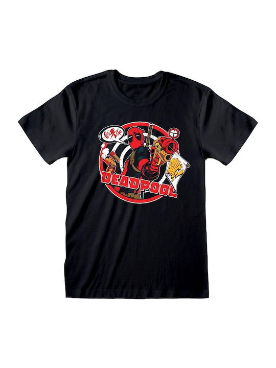 Marvel Deadpool Badge Black T-shirt
