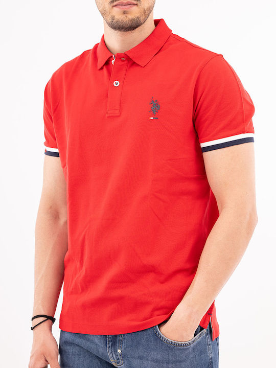 U.S. Polo Assn. Herren Kurzarmshirt Polo Red