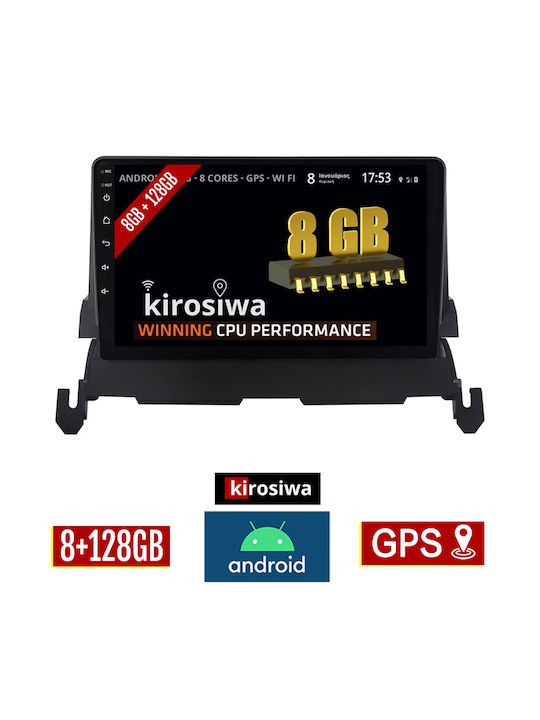 Kirosiwa Sistem Audio Auto Dodge Călătorie 2008-2011 (Bluetooth/USB/WiFi/GPS) cu Ecran Tactil 9"