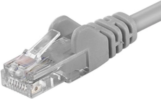 PremiumCord U/UTP Cat.6 (Gigabit) Καλώδιο Δικτύου Ethernet 0.1m Γκρι