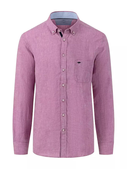Fynch Hatton Men's Shirt Linen Dusty Lavender