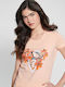 Guess Women's T-shirt Orange