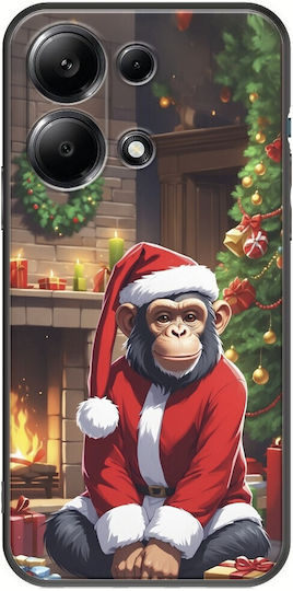 Animals Chimpanzee Back Cover Σιλικόνης Πολύχρωμο (Redmi Note 13 4G)