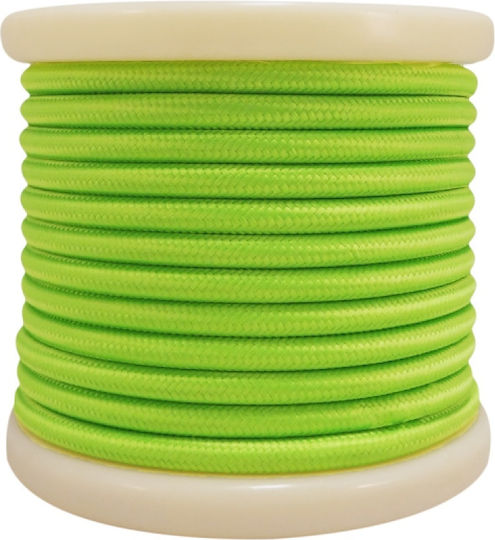 Elvhx Υφασμάτινο Καλώδιο 2x0.75mm² σε Πράσινο Χρώμα 1m EL330015