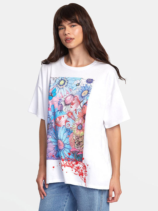 RVCA Women's Oversized T-shirt White